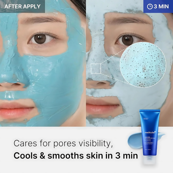 Medicube ZERO PORE BLACKHEAD MUD MASK 100g - Deep Cleansing Clay Mask for Blackhead Removal and Pore Tightening